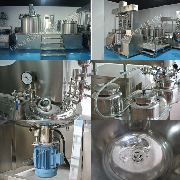 Vacuum Homogenizer Emulsifier Cosmetic Cream Mixing Machine