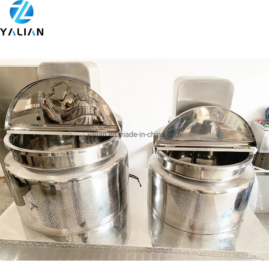Yalian High Shear Cosmetic Cream Vacuum Emulsifying Homogenizer Mixer Machine Blender 20L