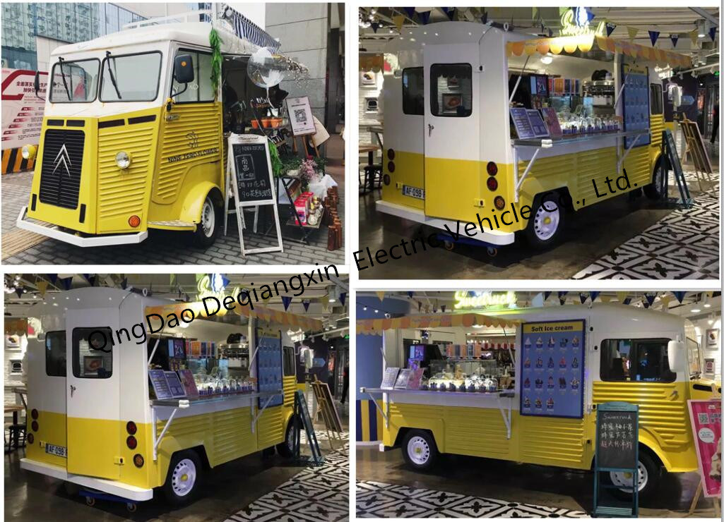 Food Cart Food Trailer Food Truck for Coffee Hamburger Hotdog Juice Snack Popcorn Ice Cream Milk