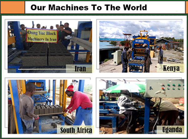 Qtm6-25 Cement Mobile Brick Making Machine / Block Making Machine Supplier in South Africa