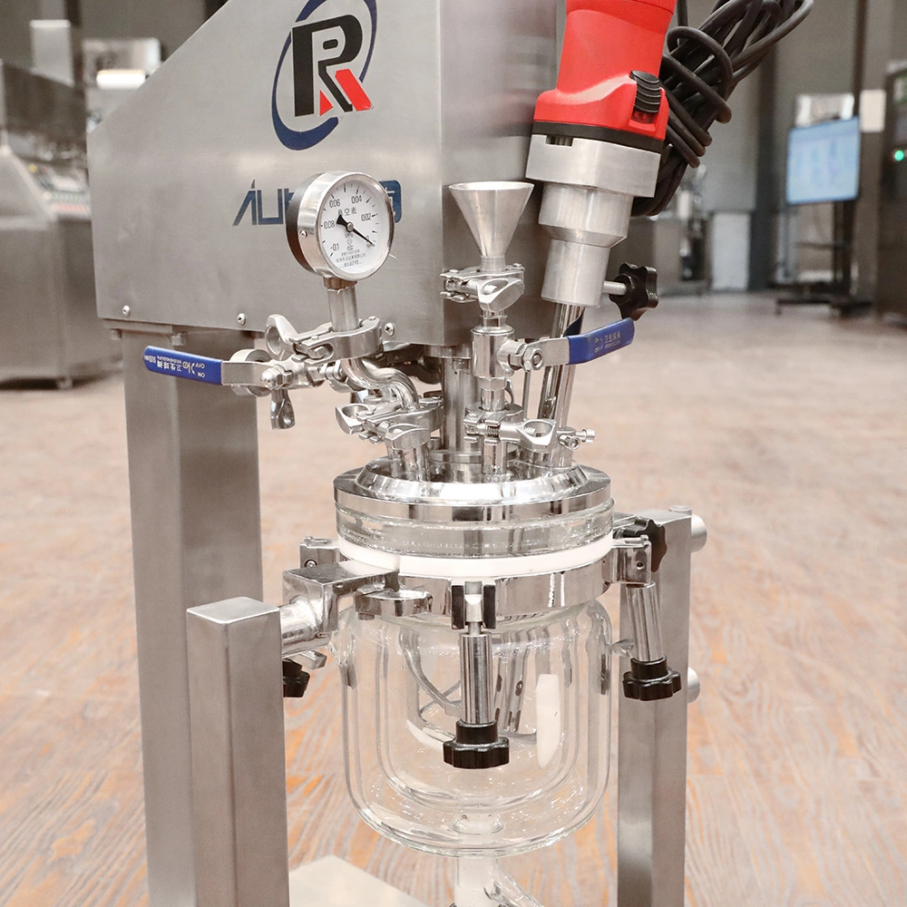 2L Glass Laboratory Homogeneous Emulsifier Vacuum Emulsifying Mixer Machine Blender