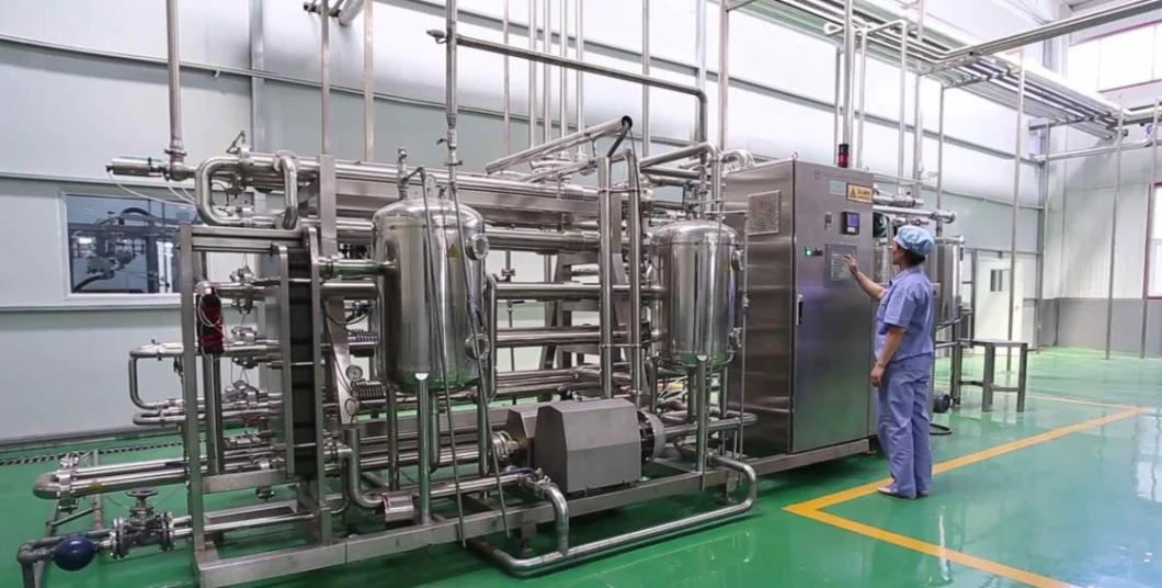 Geling (Shanghai) Automatic Uht Milk Tubular Tube Sterilizer with Deaerator and Homogenizer