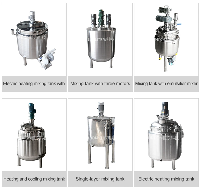 Stainless Steel Vacuum Emulsifying Cosmetic Pharmaceutical and Cream Stirring Tank