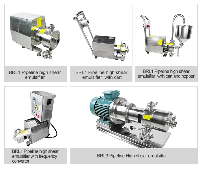 Stainless Steel High Speed Inline Emulsifier Mixer Homogenizer Pump