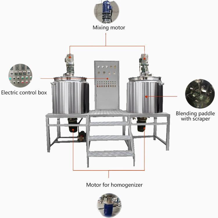 Stainless Steel Soap Mixer Machine, 500L