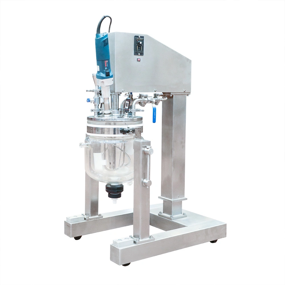 Glass Laboratory Eric-10L Vacuum Emulsifying Homogenizer Mixer
