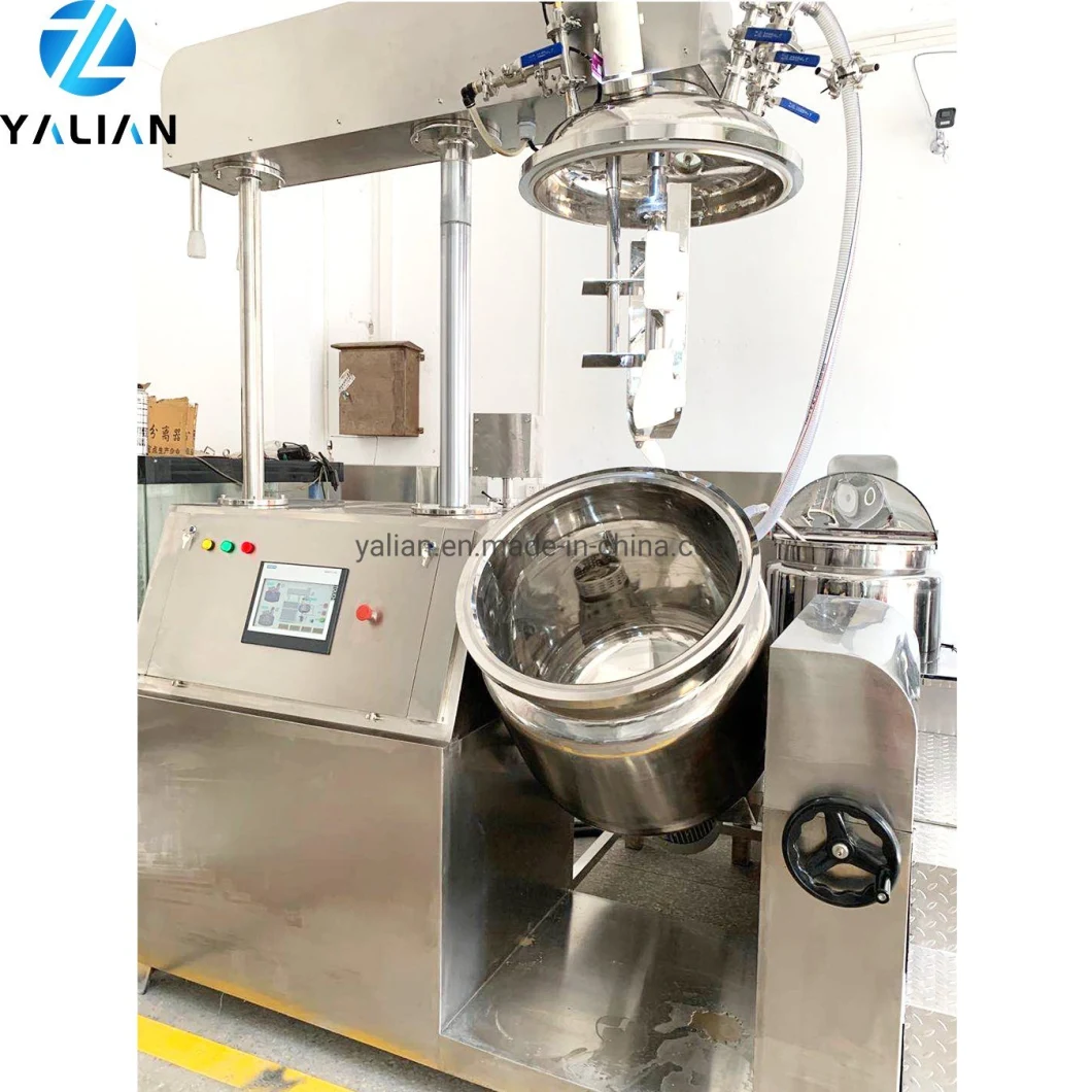 Hydraulic Lifting Vacuum Emulsifying Homogenizer Mixer for Cream and Ointment