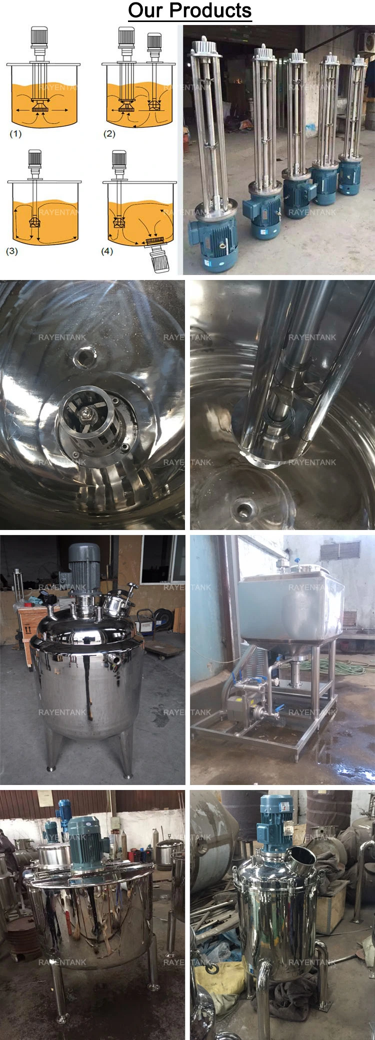 Stainless Steel Steam Heated Jacketed Tank Pomade Emulsifying Machine
