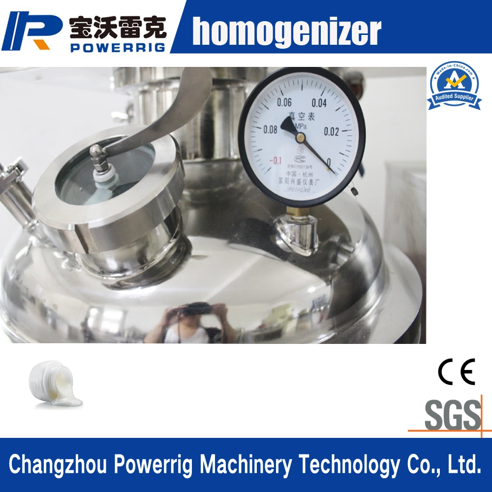 China High Quality Cosmetic Making Machine Vacuum Emulsifying Mixer Machine with Homogenizer Mixing Tank