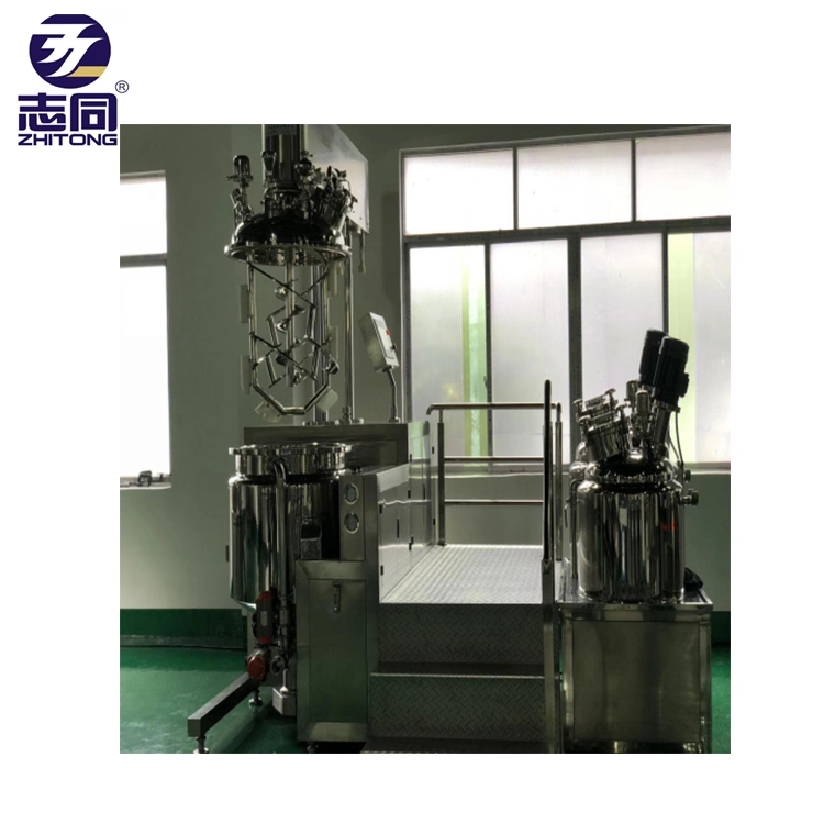1000L Hydraulic Circulation Homogenizer Vacuum Emulsifying Steam Heating Machine