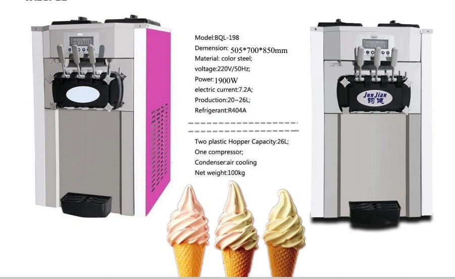 Hot Sale Soft Ice Cream Machine Maker Ice Cream Making Machine
