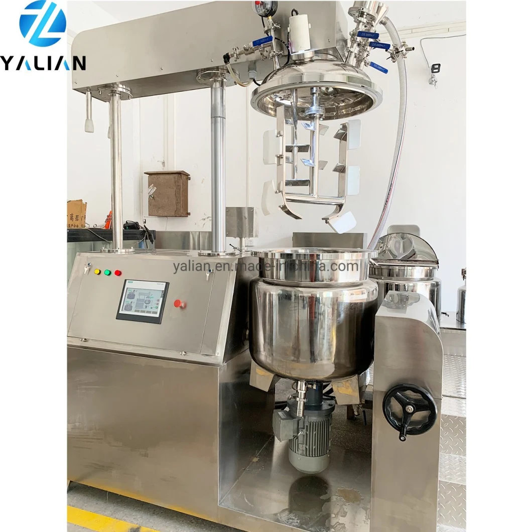 Gap Between High and Low Vacuum Emulsifying Blender Vacuum Homogenizing Agitator Cosmetic Cream/Lotion Mixing Tank