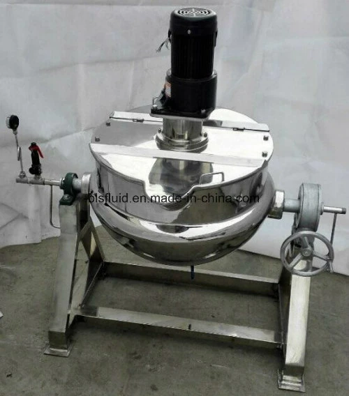 Jacketed Kettle Mixer / Industrial Steam Cooking Pot / Sugar Boiling Pot