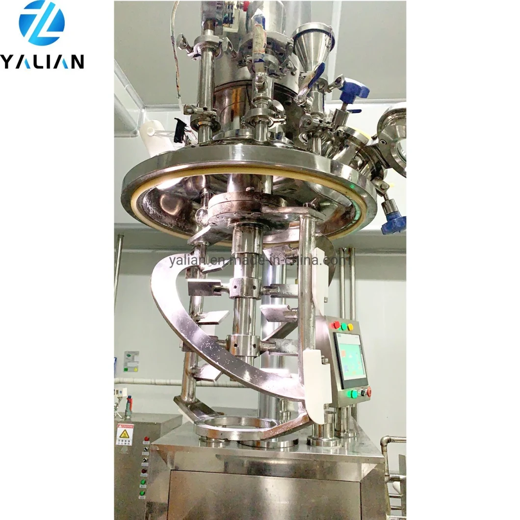 Automatic Small Vacuum Homogenizing Emulsifying Body Lotion Cosmetic Cream Mixing Making Machine