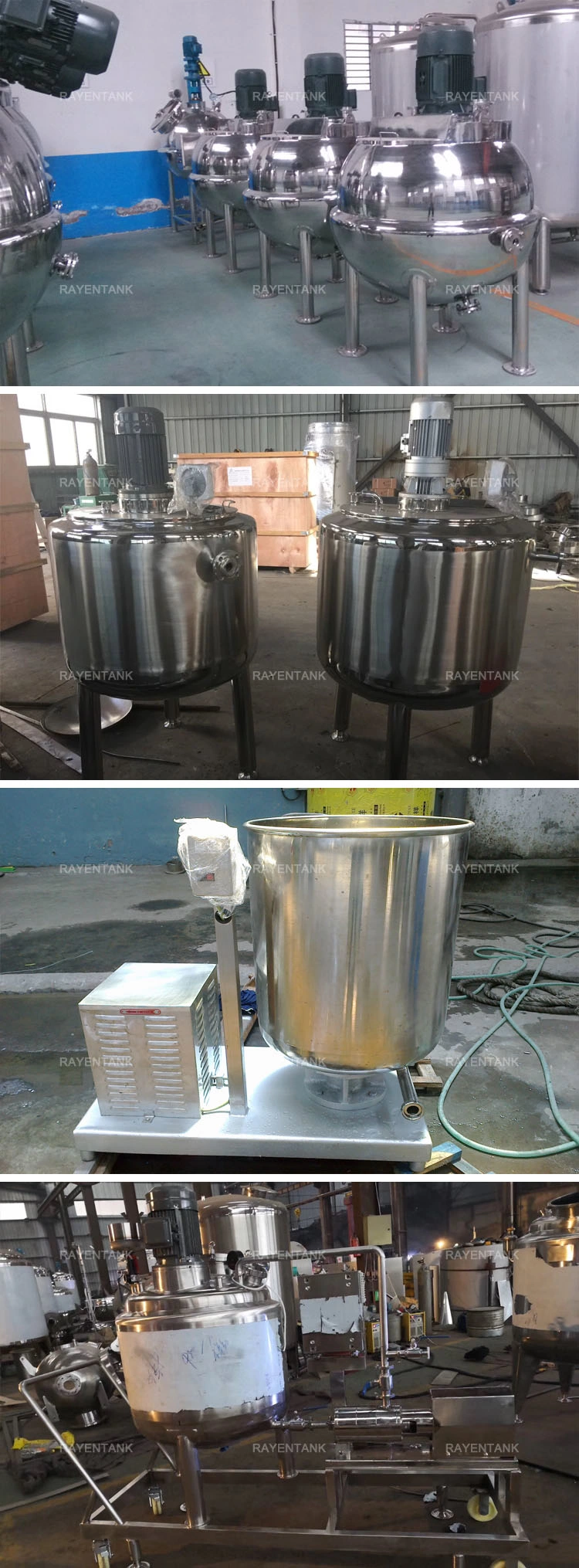 Stainless Steel Steam Heated Jacketed Tank Pomade Emulsifying Machine