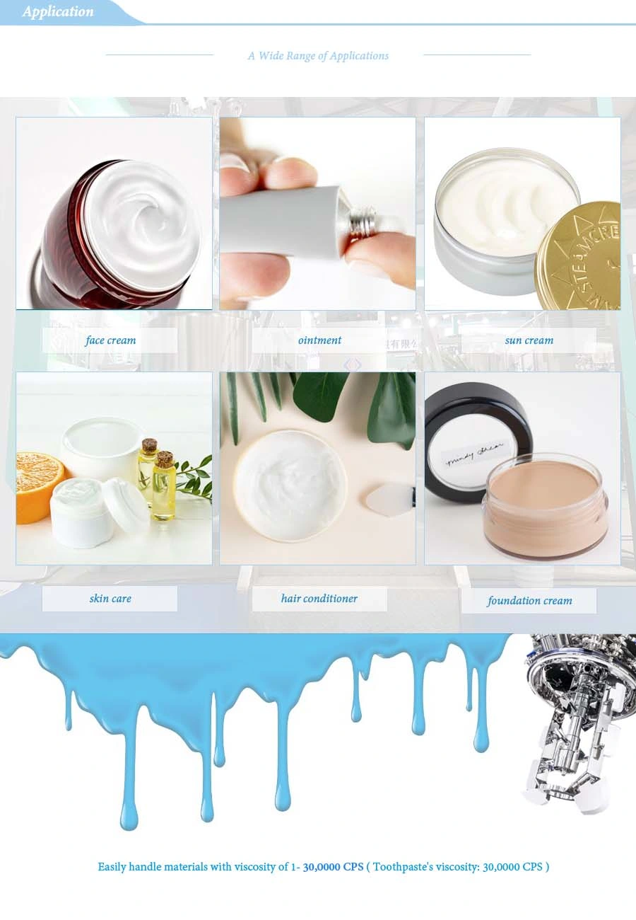 Euro Type 500L Lab Turbo Emulsifier Cosmetic Facial Cream Mixing Making Machine