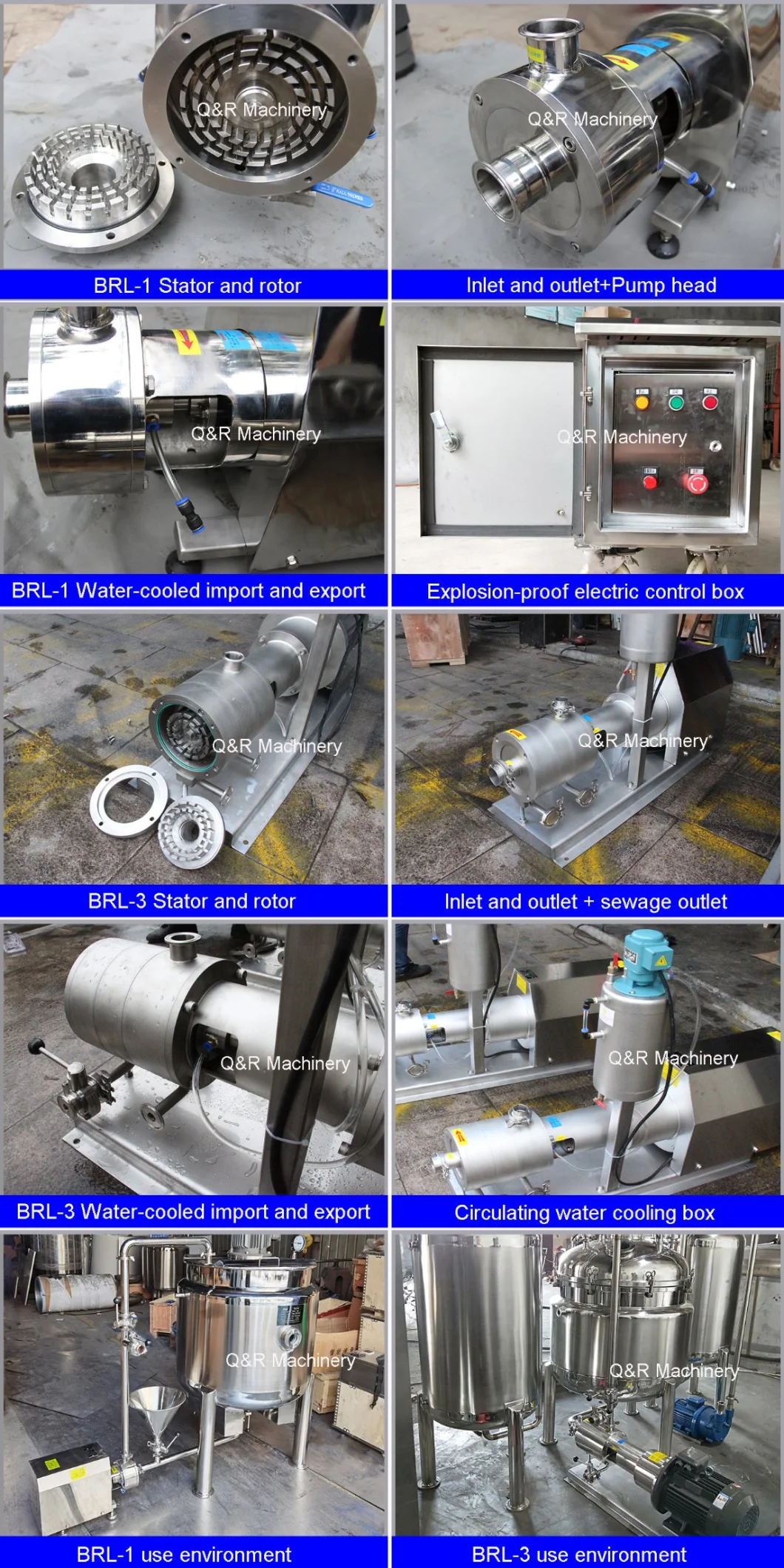 Stainless Steel Bitumen Emulsion High Shear Homogenizer Emulsifying Pump Mixer