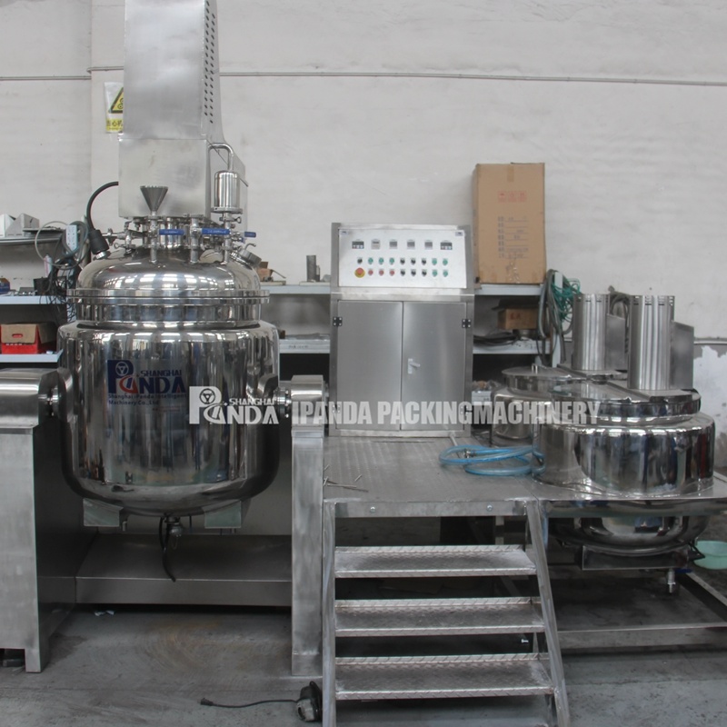 Automatic Ointment Vacuum Emulsifier Homogeneous Mixing Machine