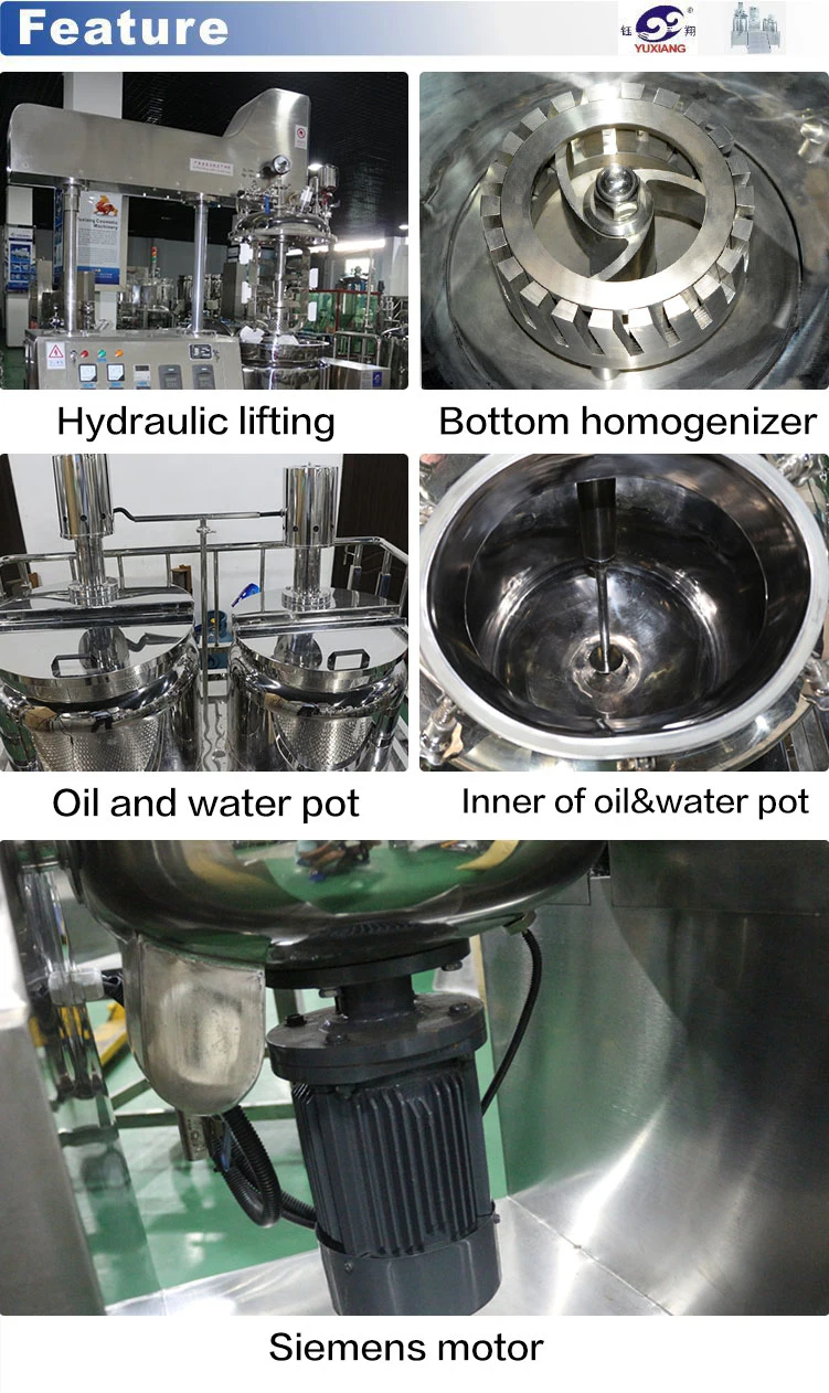 China Liquid Emulsifying Homogenizer Cosmetic Homogenizing Emulsifying Cream Mixing Machine