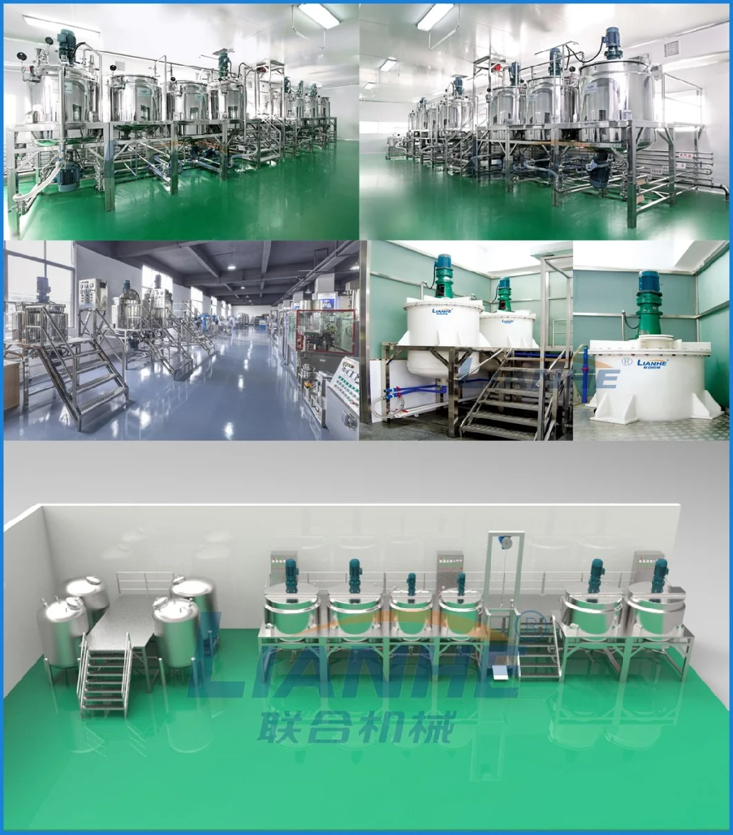 Stainless Steel Mixing Tank with High Shear Homogenizer/Mixer/Emulsifier