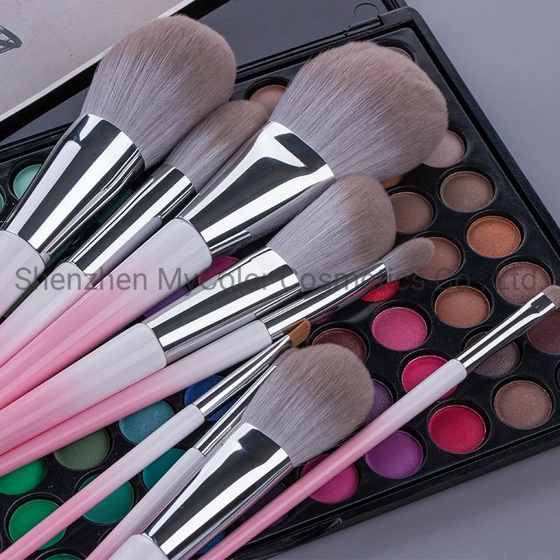 13PCS Cosmetic Brush Manufacturers Gradient Pink Lotus Professional Brushes Set