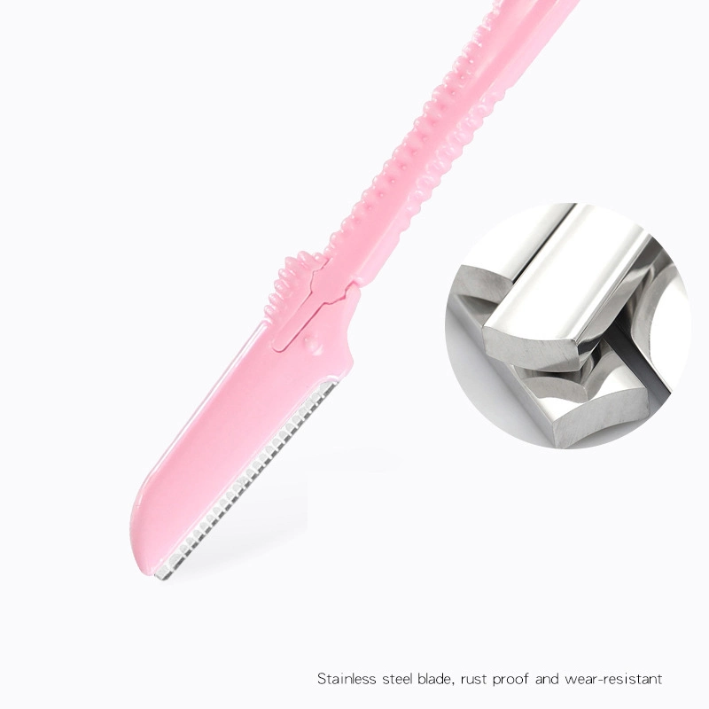 Wholesale Beginner Stainless Steel Eyebrow Shaving Knife Set Replacement Eyebrow Trimmer