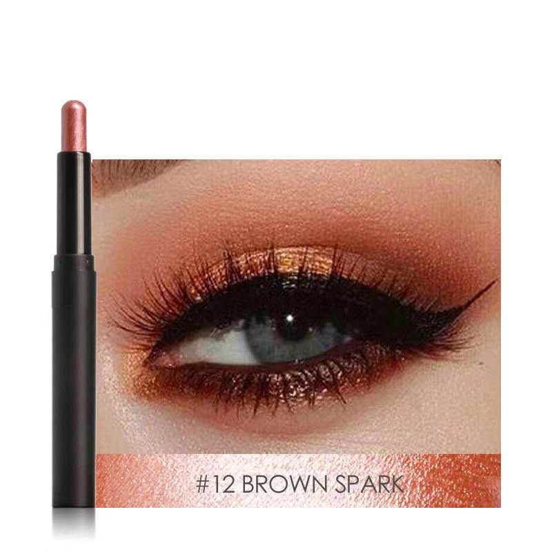 Private Label Double Brow Concealer Pen Shining Colored Highlighter Customize Beauty Silkworm Eyeshadow Pen