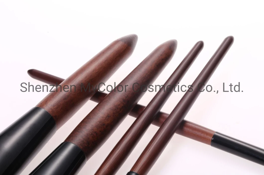 Professional 12PCS Wood Handle Cosmetic Makeup Brushes Set Powder Blusher Eyeshadow Brush