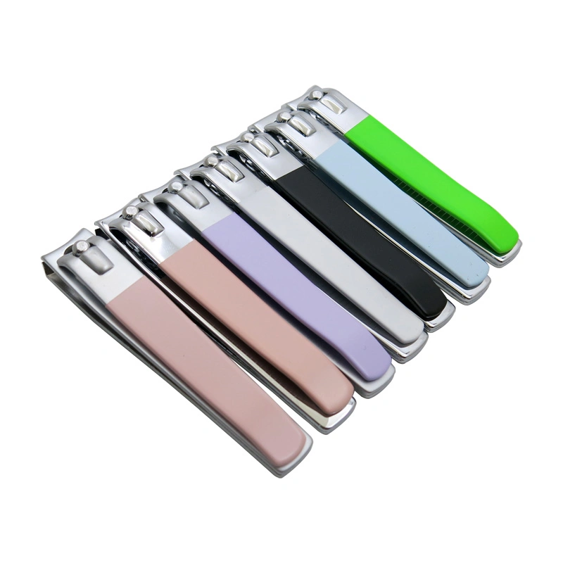 Carbon Steel with Fluorescent Rubberized Paint for Home Used Nail Cutter with Nail File Nail Clippers
