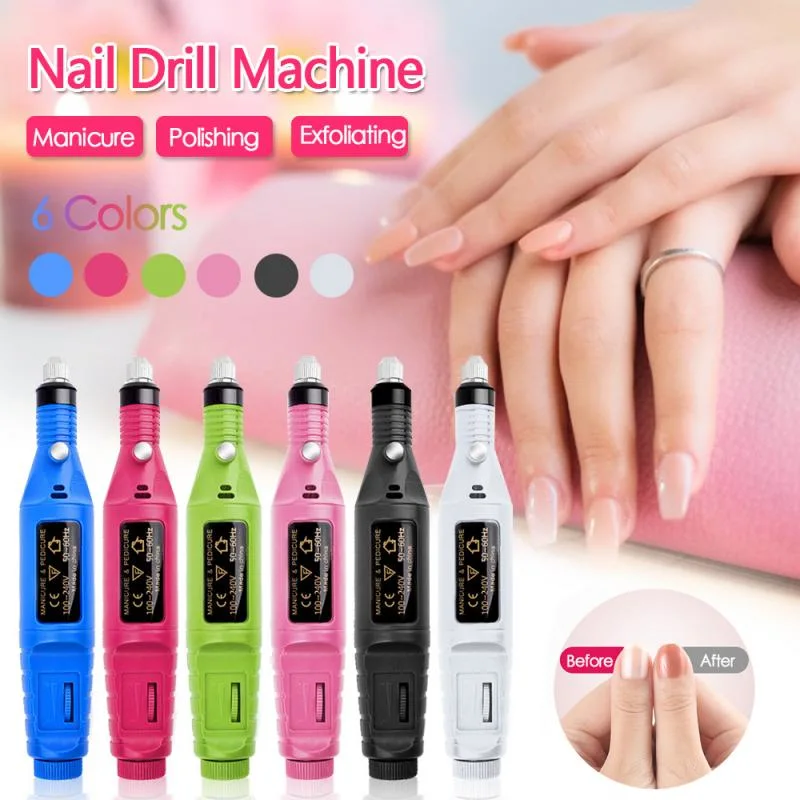 Hot Selling Mini Electric Nail Drill Machine Nail Art Polish Grinding Manicure Tool
