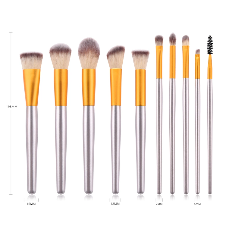 Low Price Premium Synthetic Cosmetic Brushes for Blending Foundation Powder Blush Concealers Highlighter Eye Shadows Brushes Kit