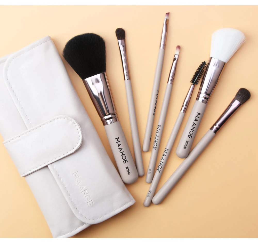 7PCS/Set Beauty Portable Cosmetic Makeup Brushes Set with Brush Bag