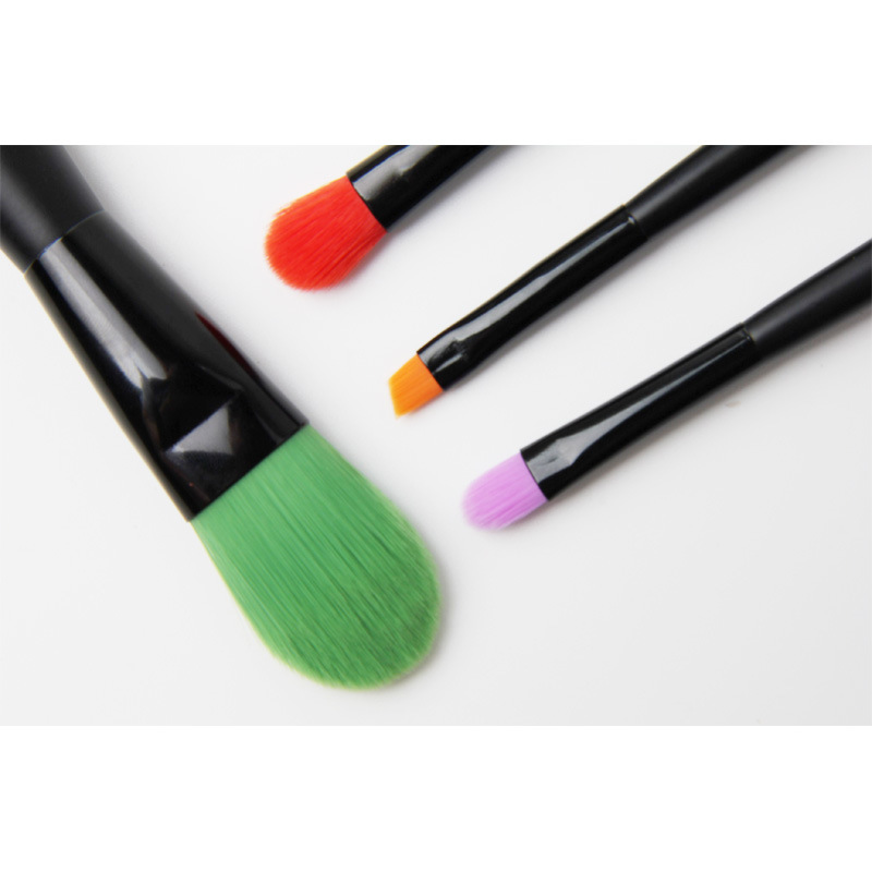 4PCS Color Nylon Hair Double Side Cosmetic Makeup Brush OEM Customized Makeup Brush Set