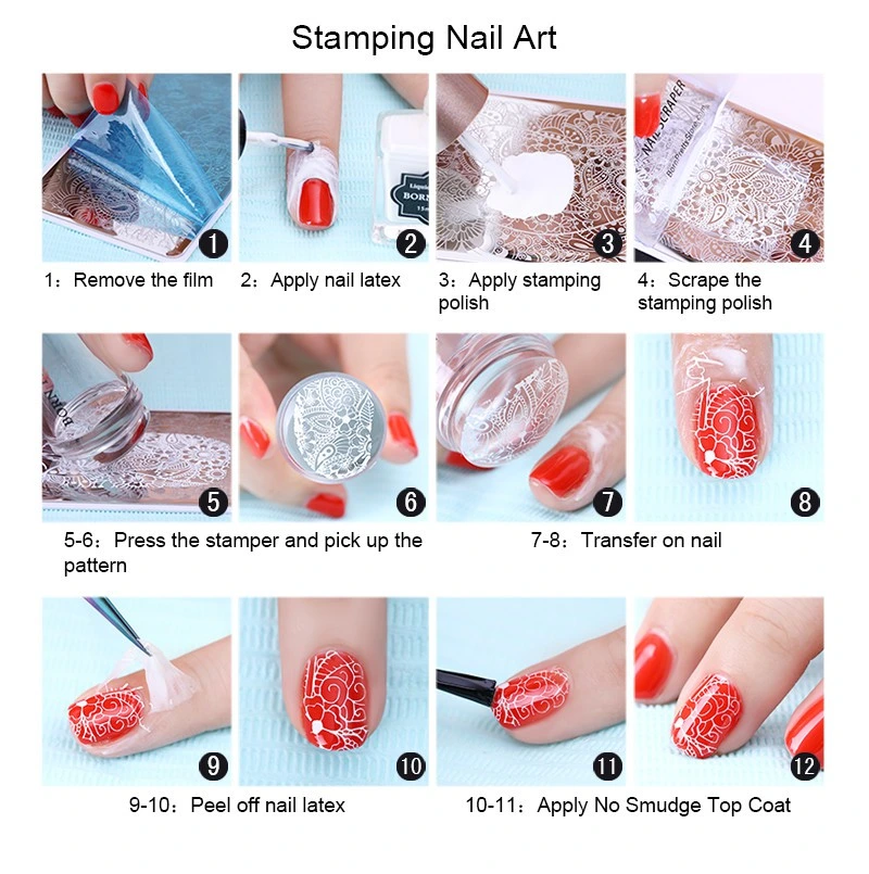 Custom Nail Art Stamp Polish Stamping Plates Nail Stamp Plate