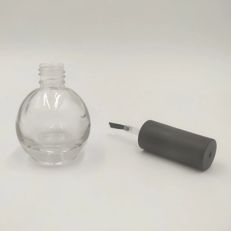 Ball Shape Nail Polish Glass Bottle with Nail Polish Brush Cap