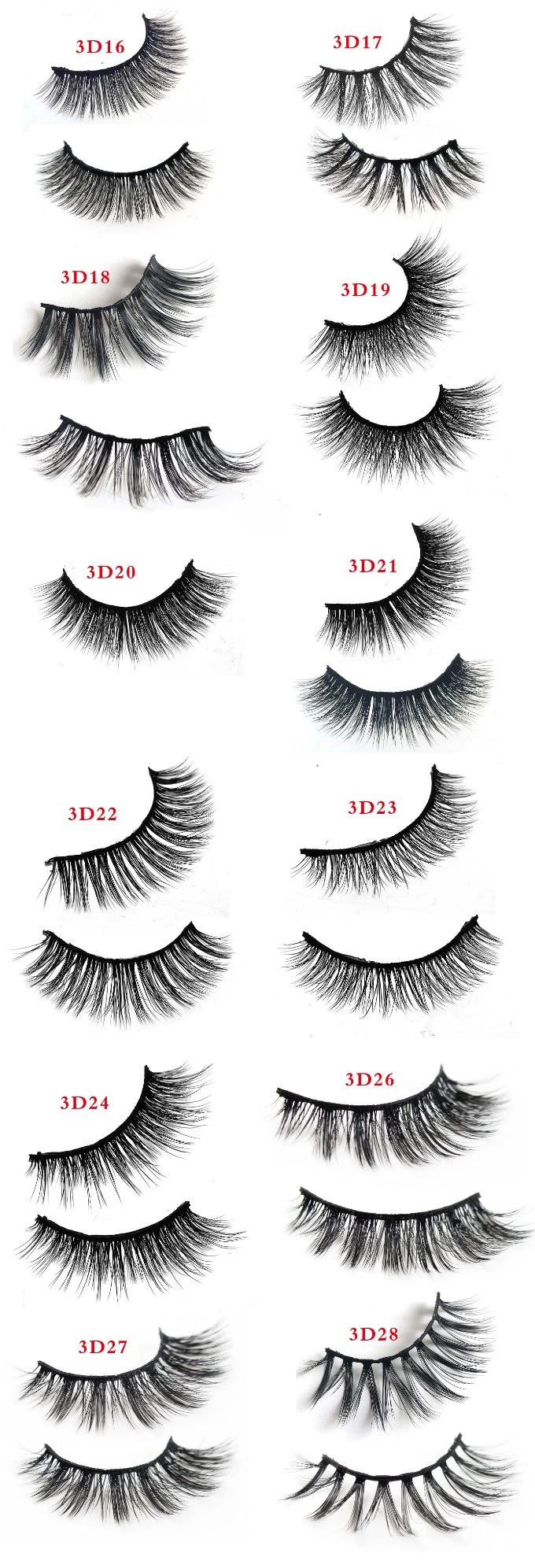 Wholesale Private Label Magnetic Eyelashes 3D Private Label Eyelashes Magnetic