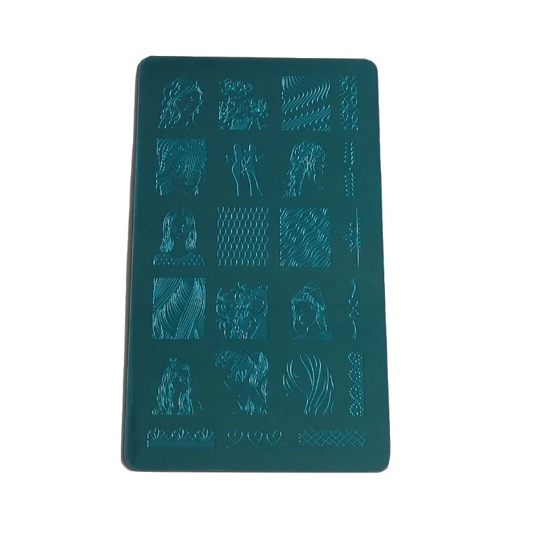 Nail Manicure Plates Polish Stamper Scraper Set Nail Art Stamp Plate