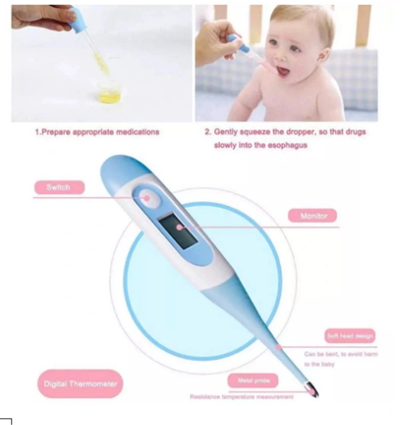 Baby Care Baby Nail Trimmer Daily Thermometer Clipper Set