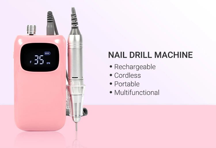 Smart Gold Electric Nail Grinder Cordless Upgraded to Remove Gel Polish Professional Manicure Tool