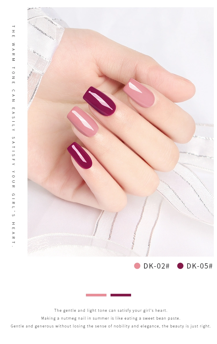 6 Colors Manicure Gel OEM Logo UV Nail Gel Polish for Nail Art Decoration