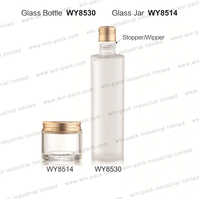 70ml 100ml Fashionable Luxury Cosmetic Glass Foundation Jar with Pump