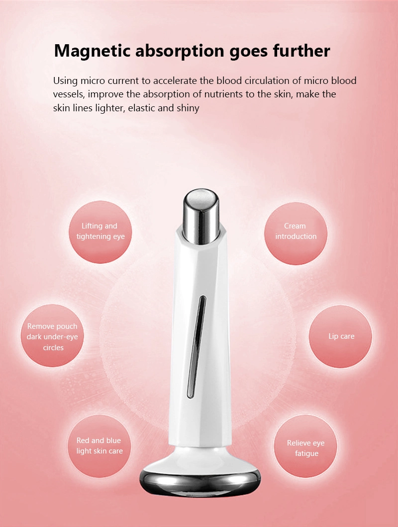 Portable Home Use Facial Eye Beauty Massager Pen Handheld Skin Firming Galvanic Wand for Anti Aging