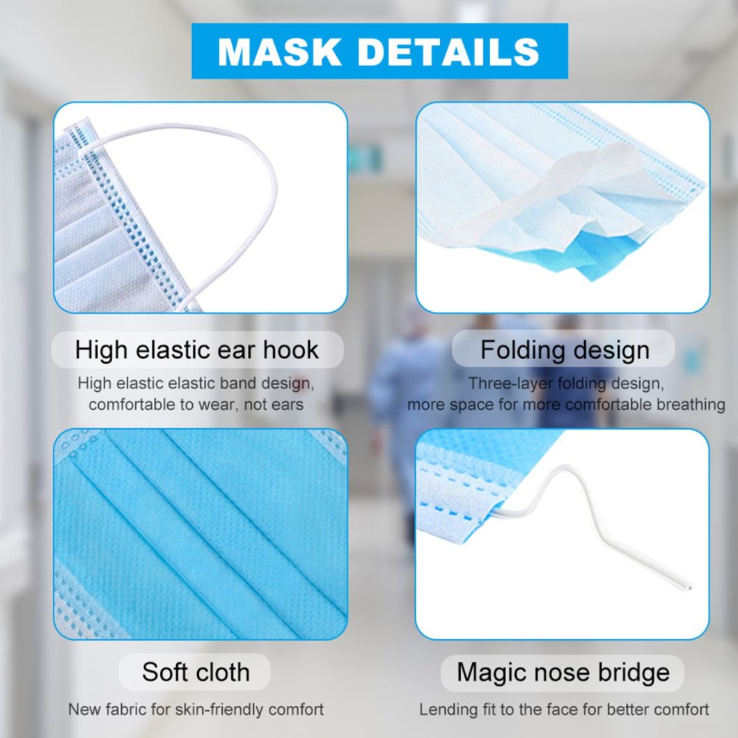 Biodegradable Mask Disposable Earloop Mask Factory for Food Beauty Industry