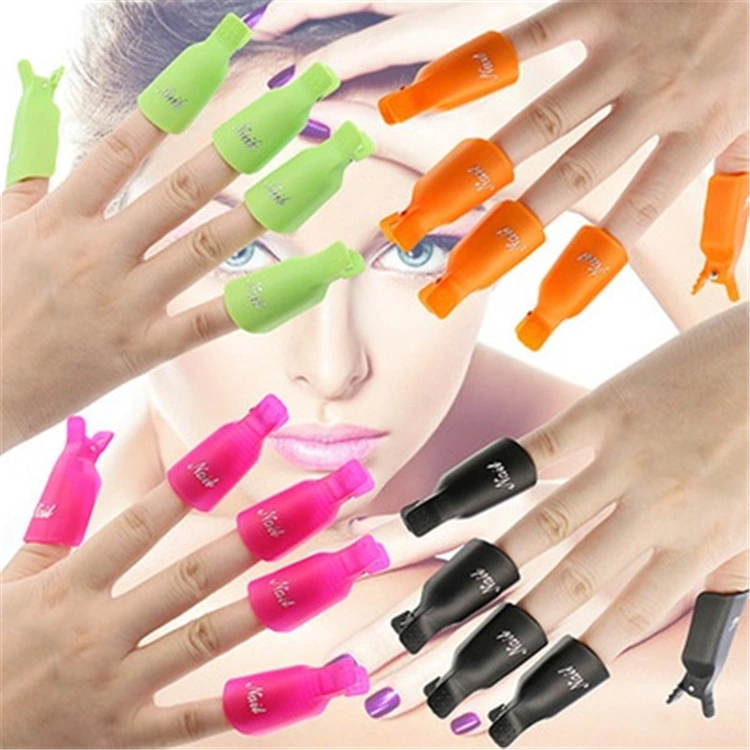 10PCS Gel Polish Nail Remover Kit, Manicure Reusable Keeper Clip Tool