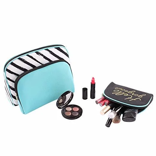 Cosmetic Bag 3 Piece Set, Makeup Organizer, Toiletry Pouch, for Brushes, Pencil Case, Accessories, Travel