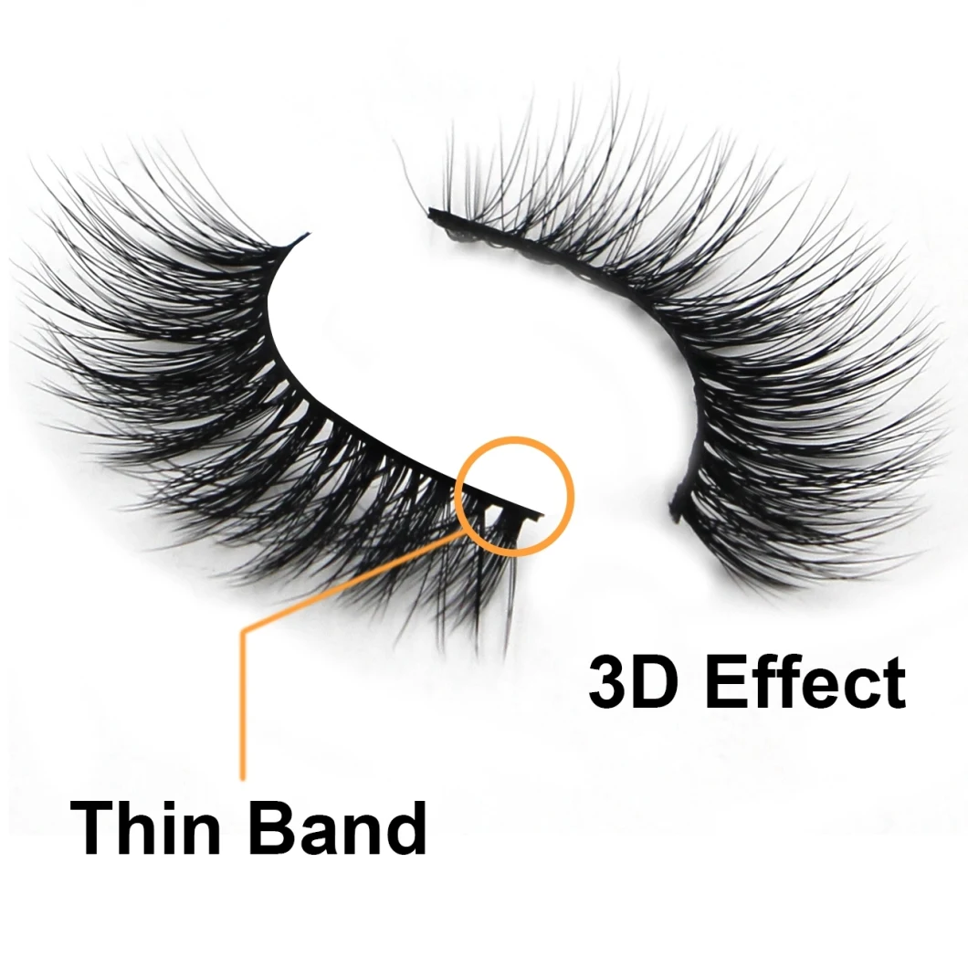 3D Magnetic Eyelashes with Eyeliner Private Label Faux Mink Wholesale 5pairs Magnetic Eyelashes