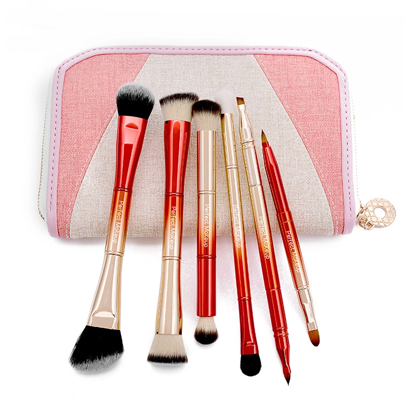 Highwoo Red Gradient Cosmetic Brush Set Creative Fashion Makeup Brush