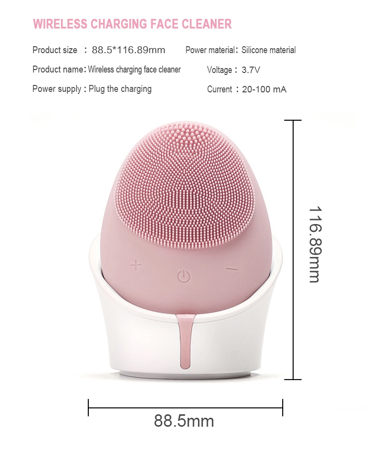 Waterproof Facial Cleansing Brush Sonic Vibration Face Cleaner