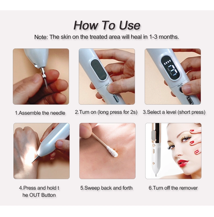 USB Charging Laser Plasma Tag/Tattoo/Mole Spot Removal Pen