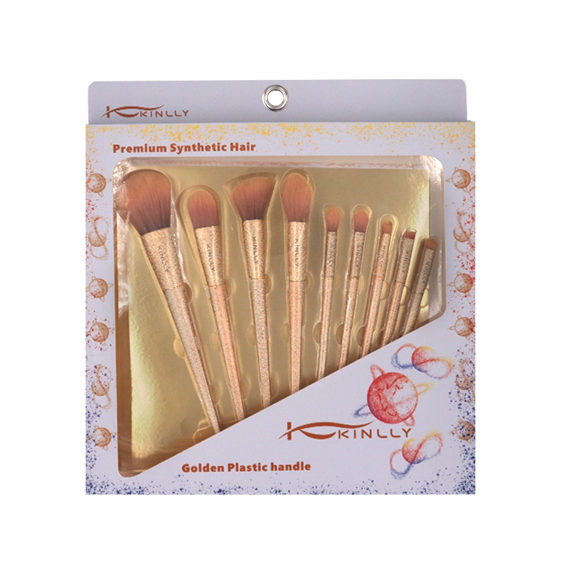 Kinlly Makeup Brush Set 7PCS Synthetic Makeup Brushes Travel Set with PVC Box